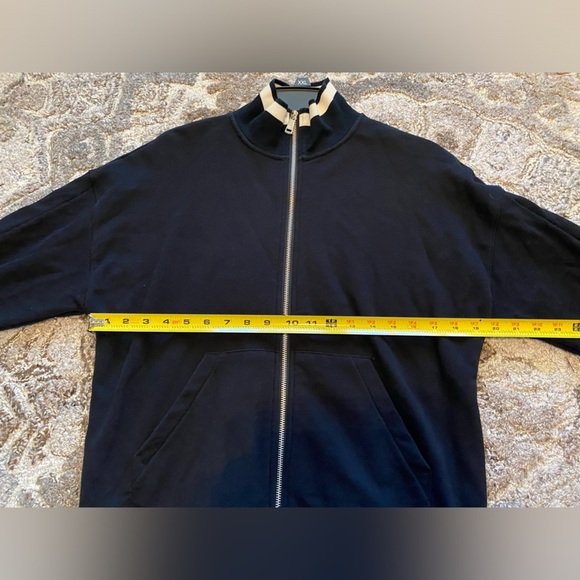 Lauren Ralph Lauren Track Jacket Women’s Medium Full Zip Black White Cotton - Picture 11 of 11